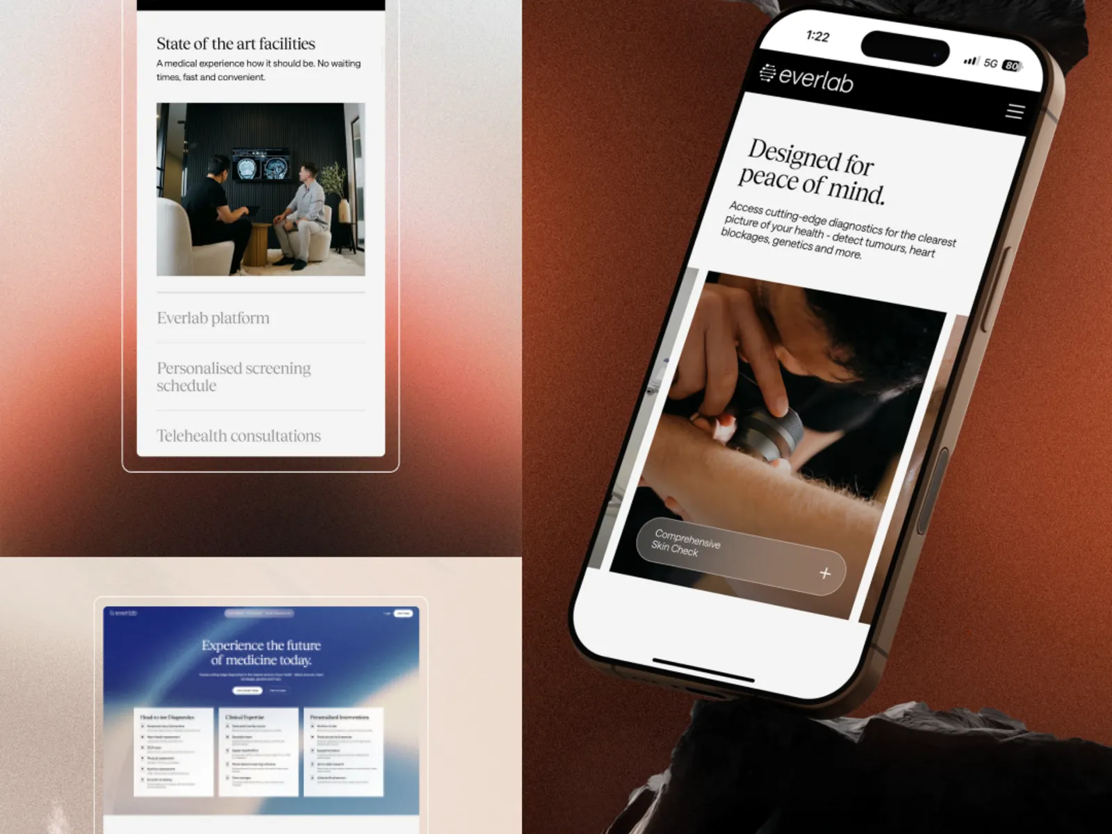 Everlab website by Q Agency