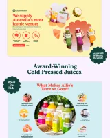 Allie's Juices work by Q Agency